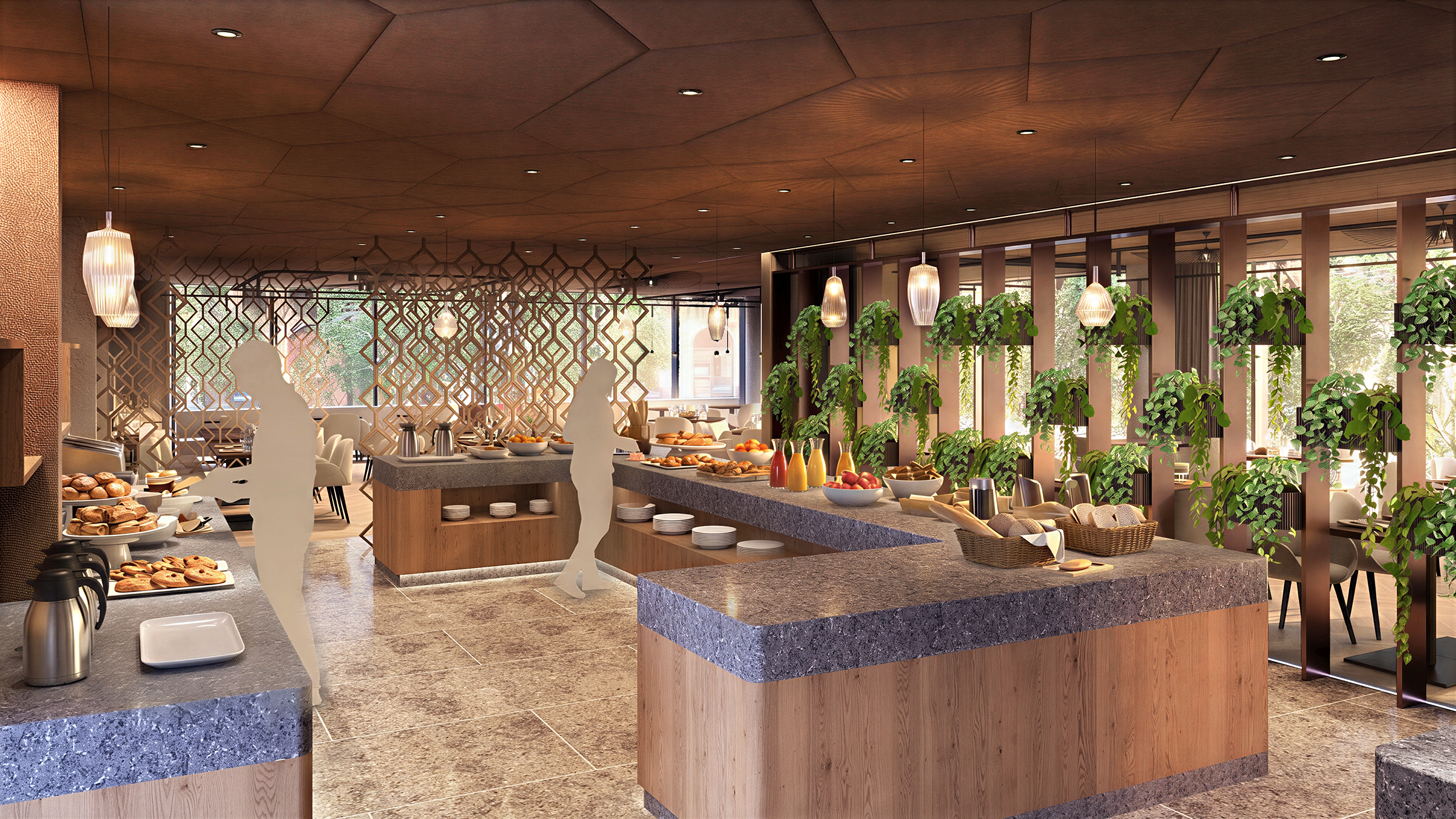 Visualisierung des neuen Restaurants im Hotel Hofbräuhaus Bodenmais