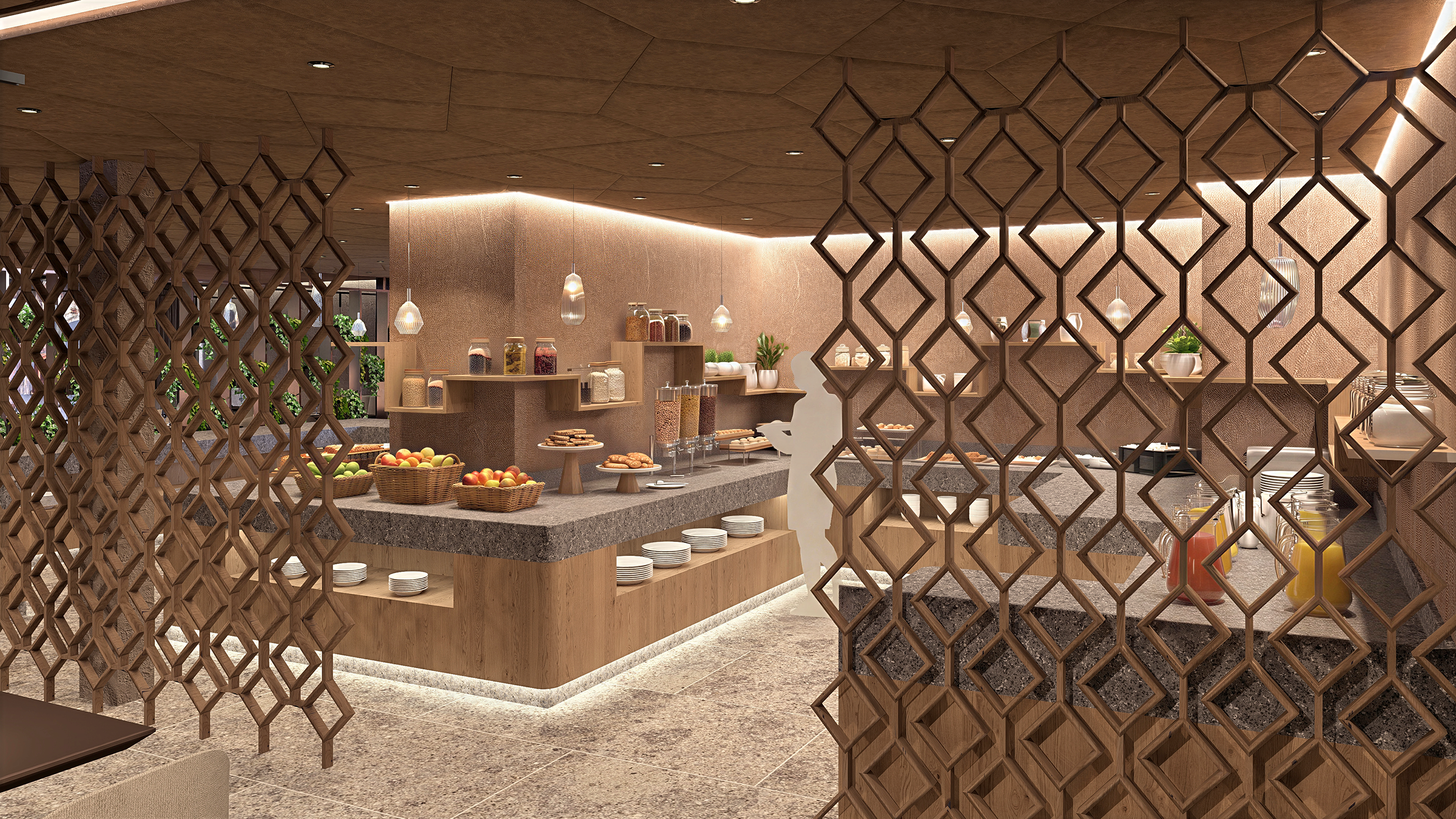 Visualisierung des neuen Restaurants im Hotel Hofbräuhaus Bodenmais